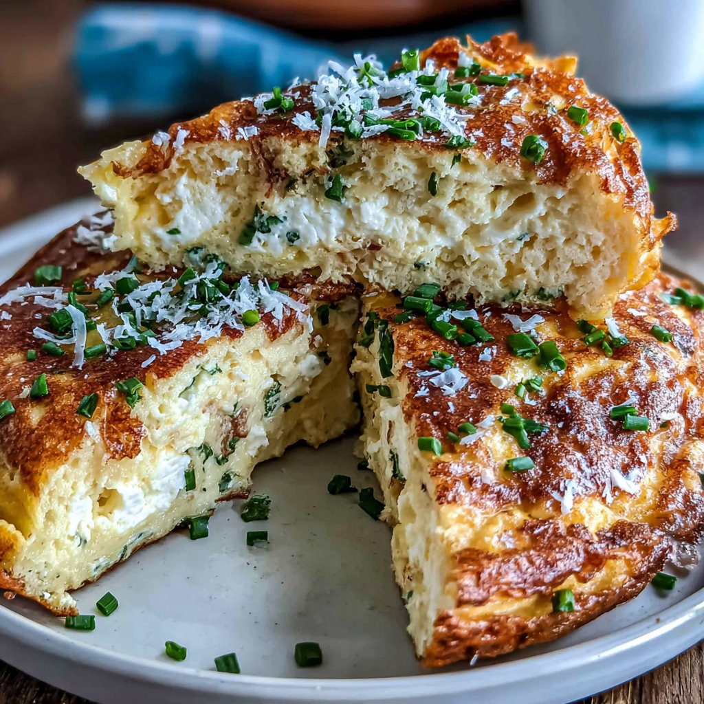 Hüttenkäse Omelett Fold