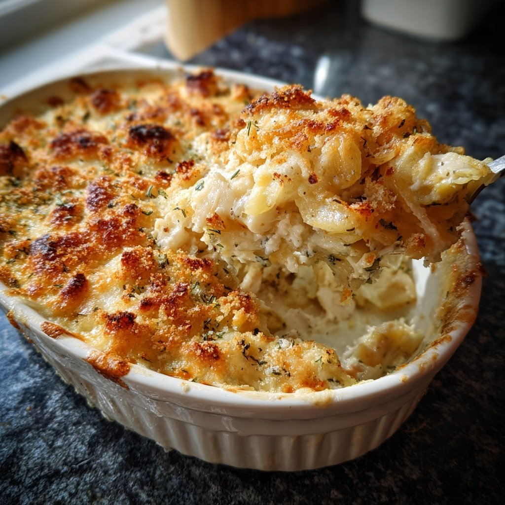 Dorsch mit Pastinaken überbacken