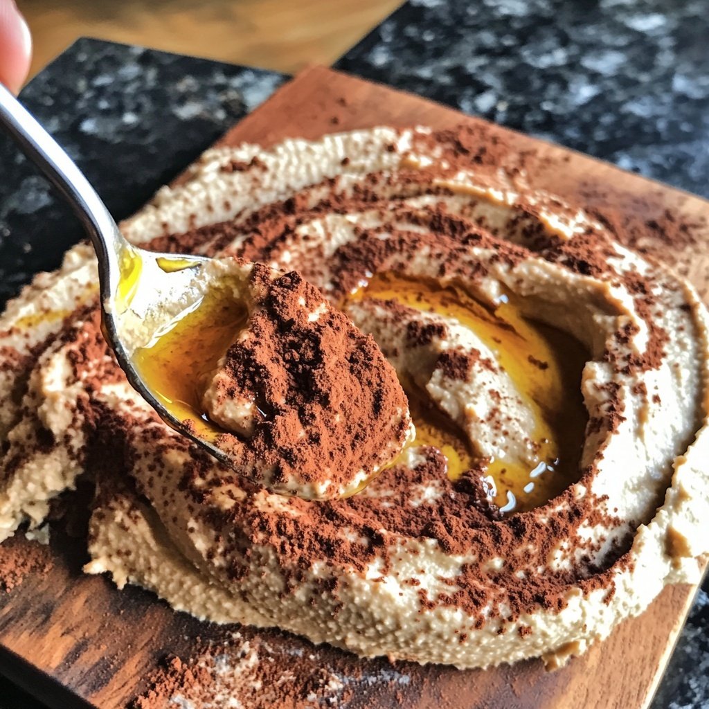 Schokoladen Hummus Kichererbsen Dip