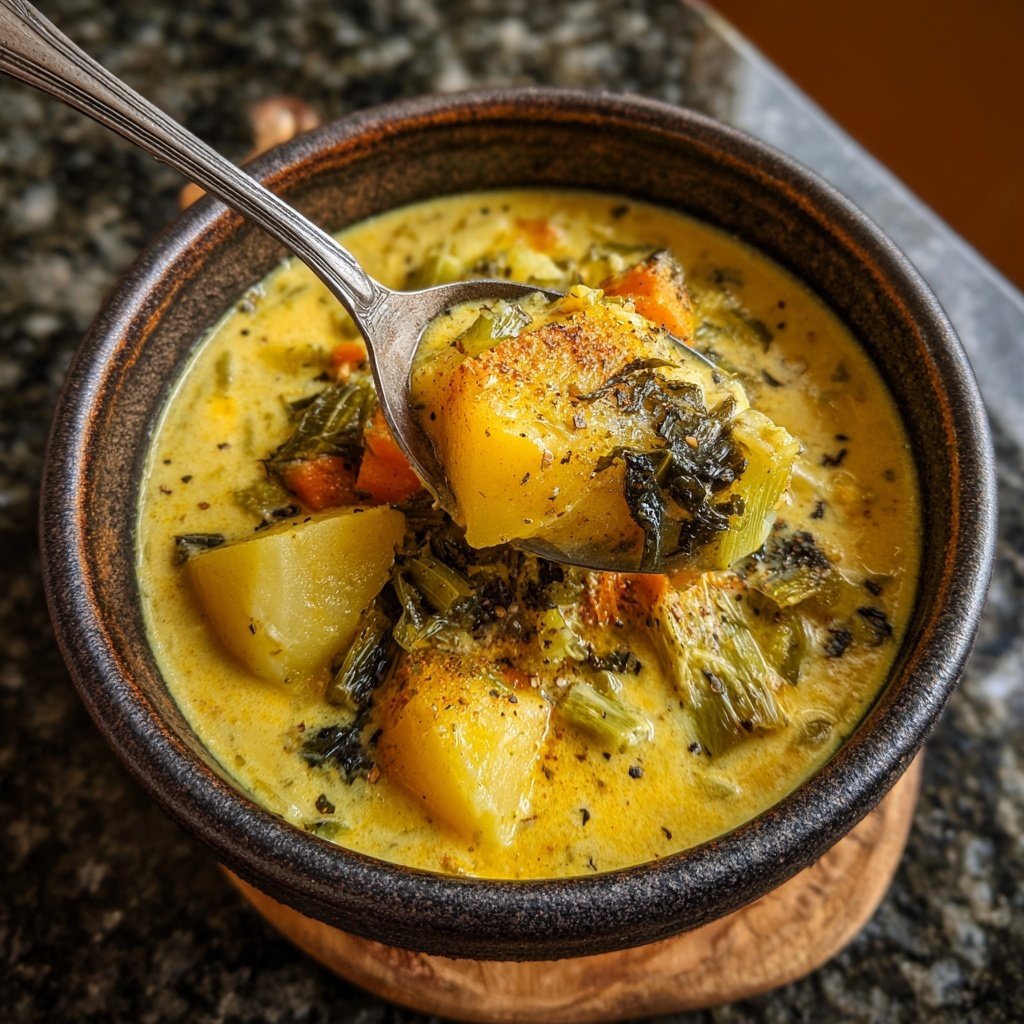 Kartoffel Lauch Suppe mild