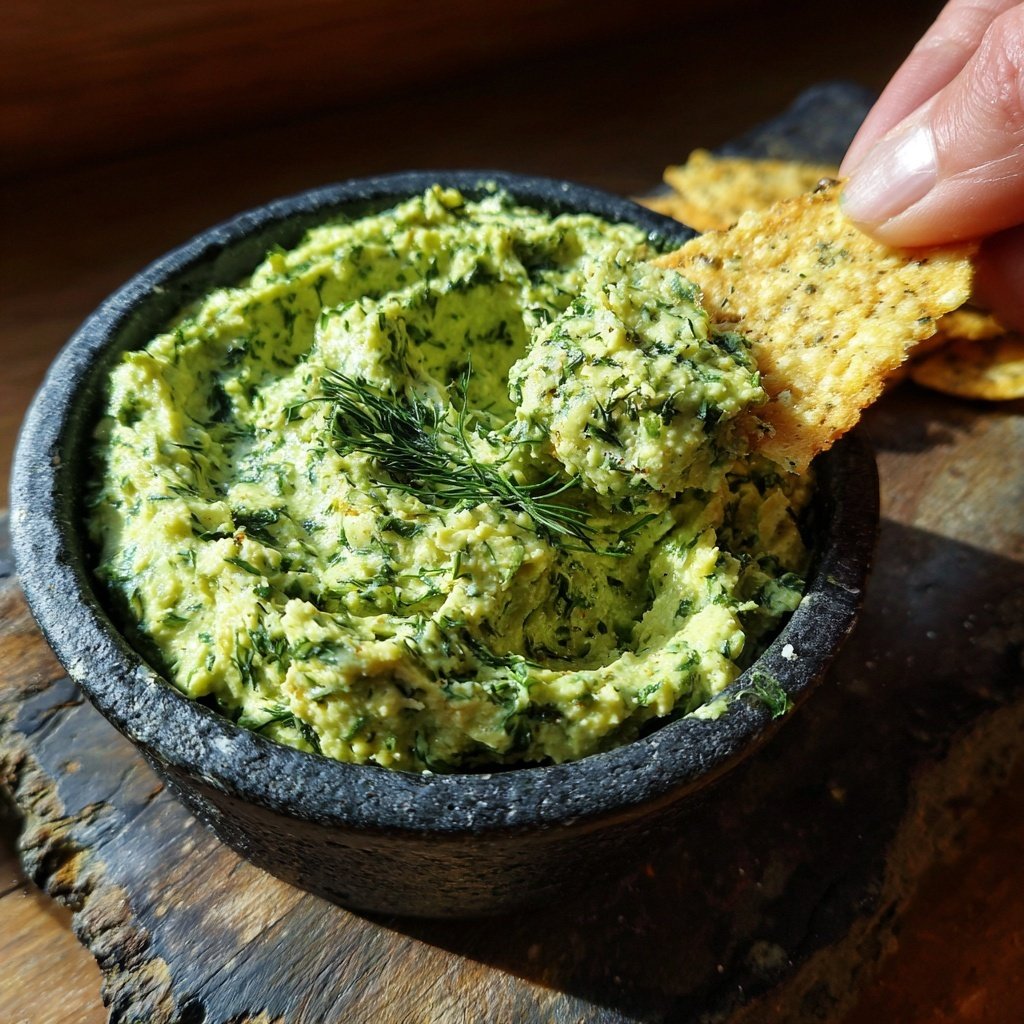 Avocado Dip mit Dill