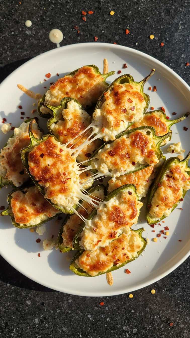 Gefüllte Jalapeños mit Feta