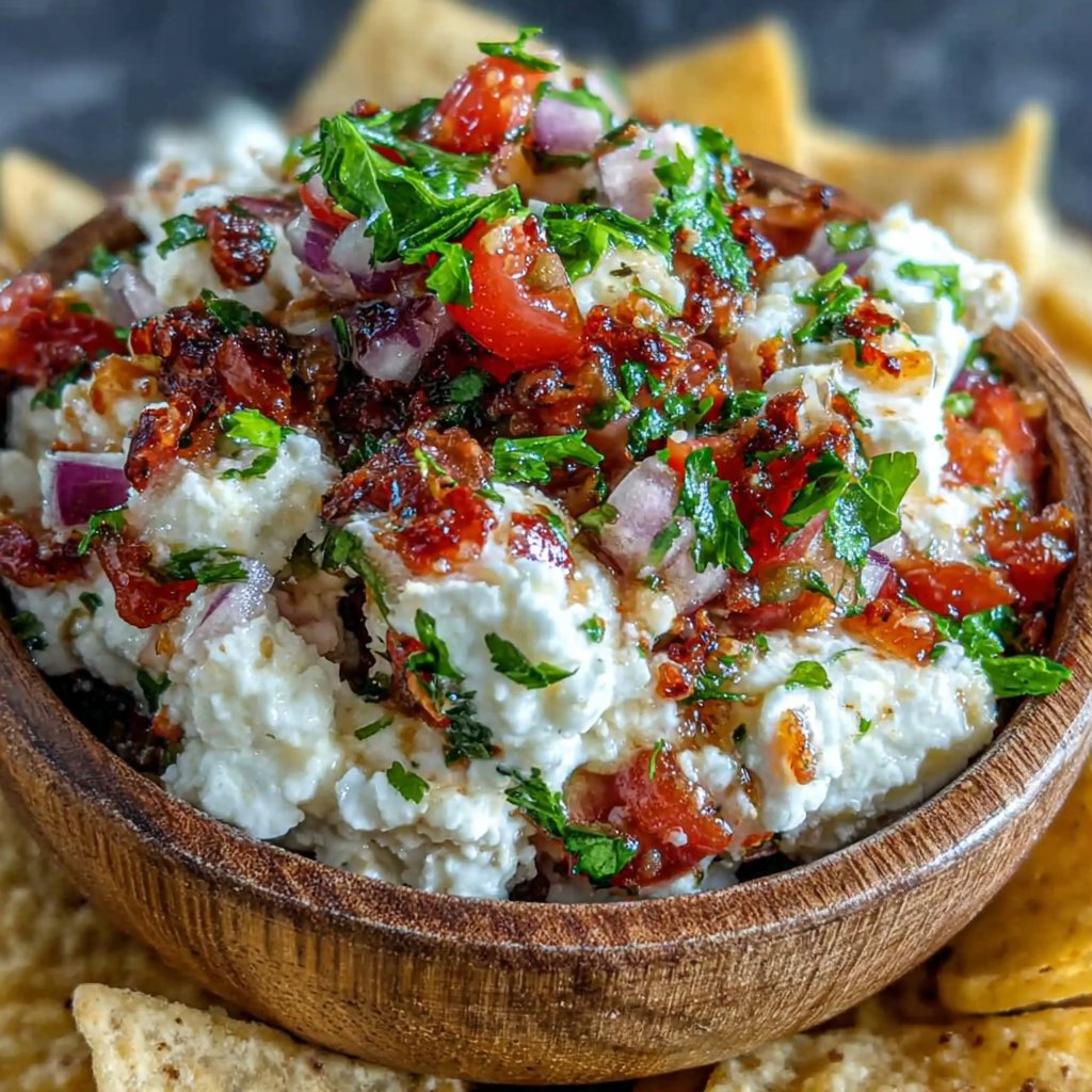 Hüttenkäse Salsa Bowl