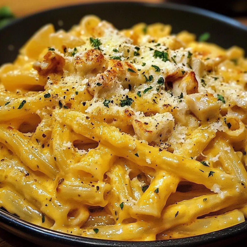 Kürbis Feta Pasta