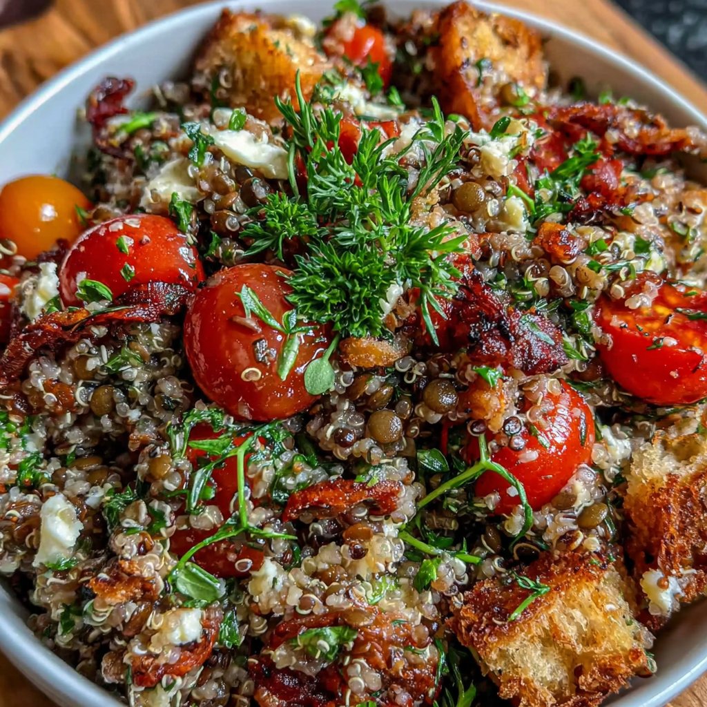 Linsen Quinoa Power Salat