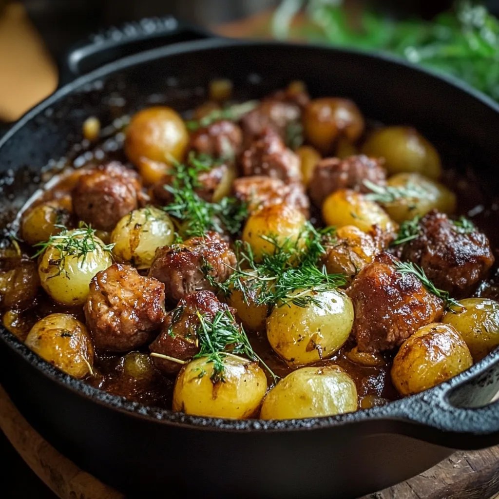 Rosenkohl Auflauf mit Kartoffel und Hackfleisch