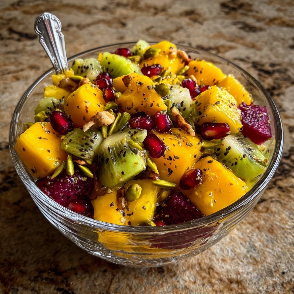 Kiwi Mango Granatapfel Fruchtsalat