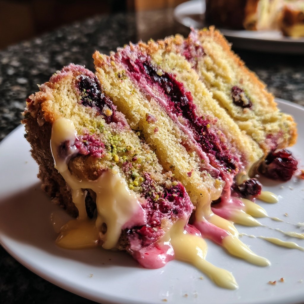 Galentine’s Pistazien Beeren Kuchen