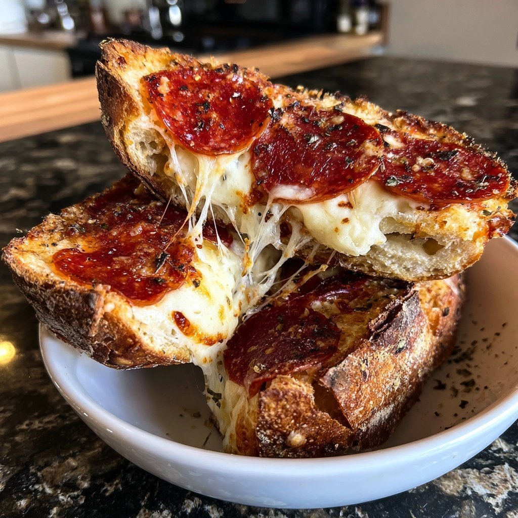 Pepperoni Brötchen mit Käsefüllung