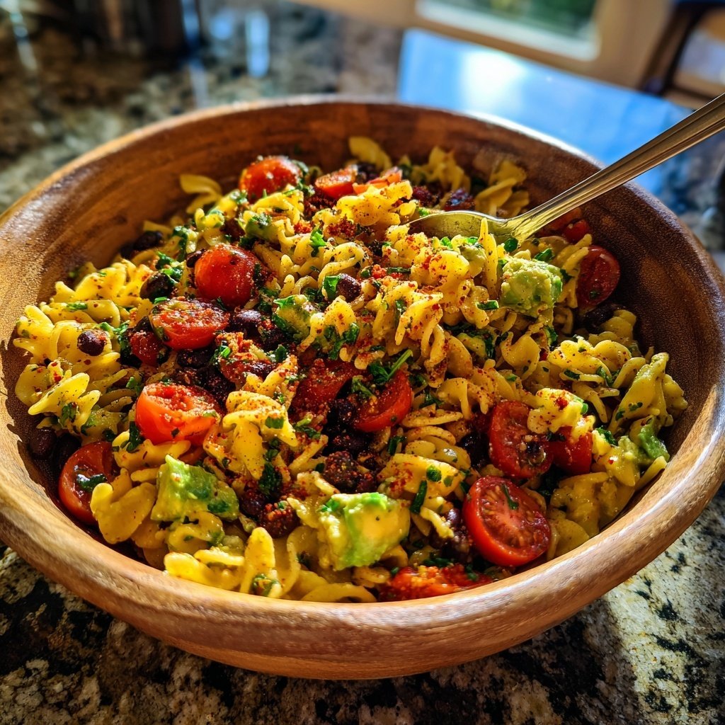 Würziger Taco-Pasta-Salat für das Barbecue