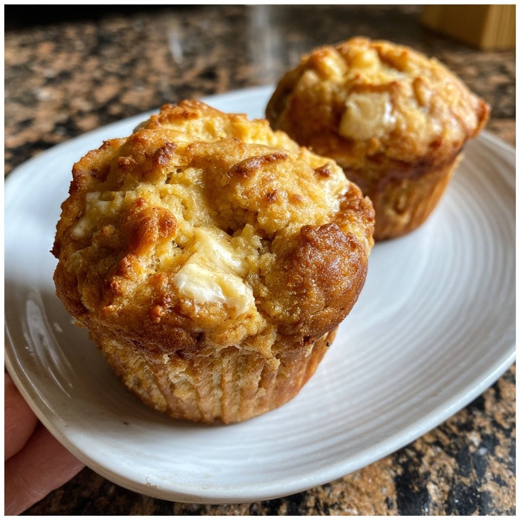 Bananen Frischkäse Muffins