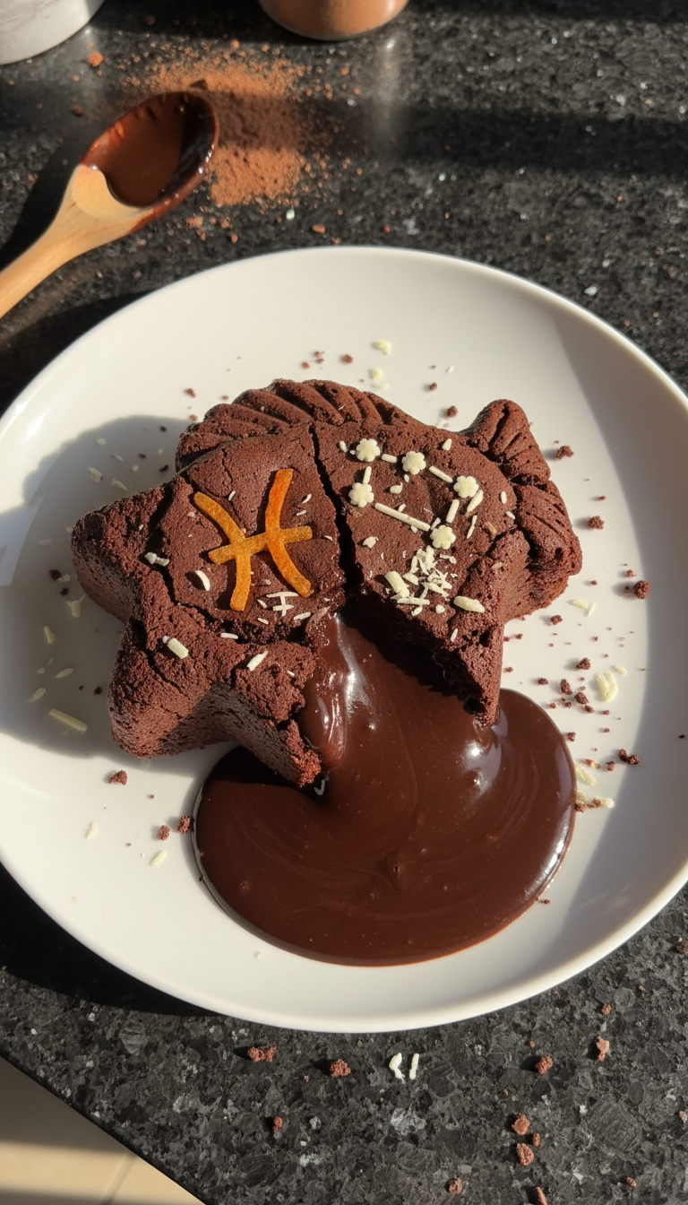 Schoko Lava Kuchen Fisch Sternzeichen