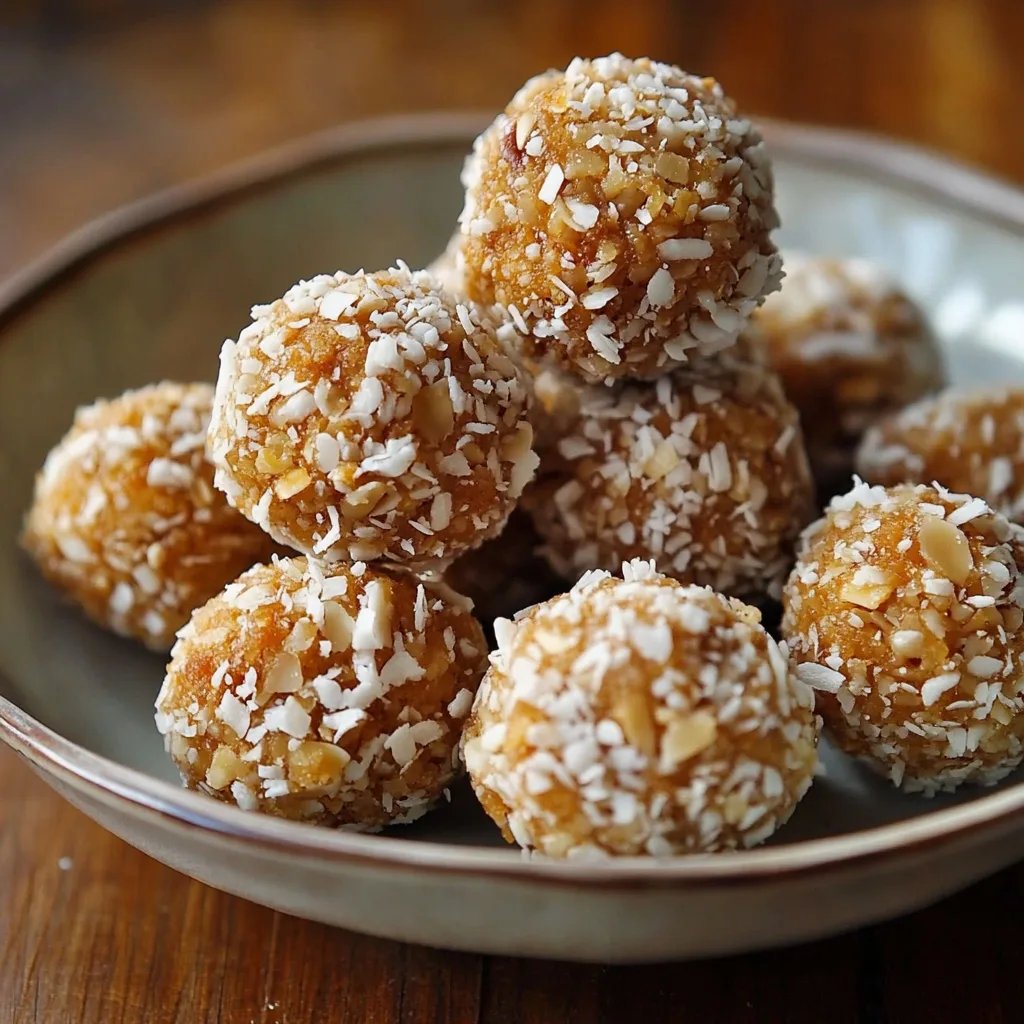 Susse Mandel Kokos Kugeln