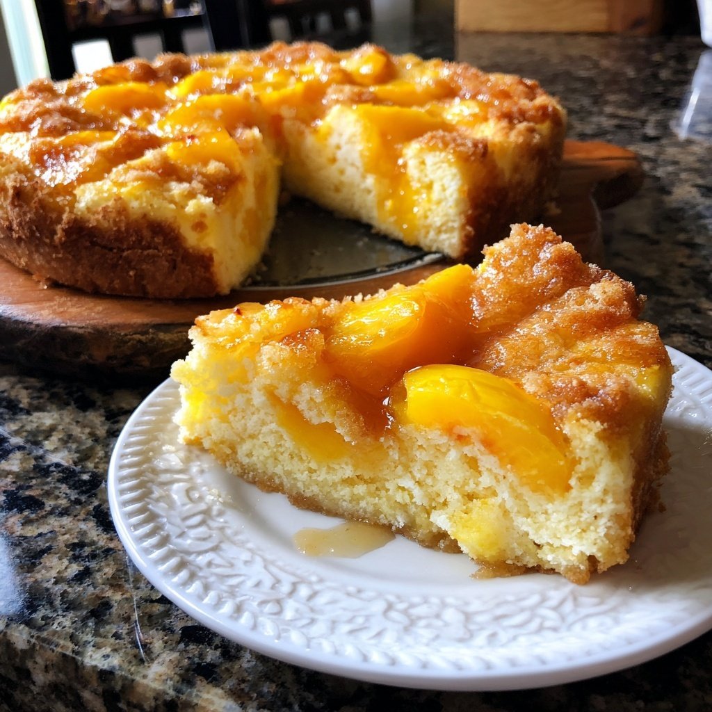 Leichtes Dessert mit Pfirsich