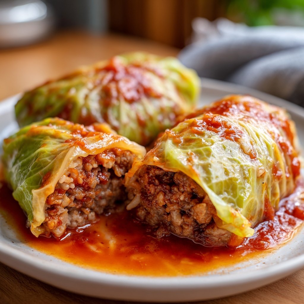 Herzhaft Gefüllte Kohlrouladen