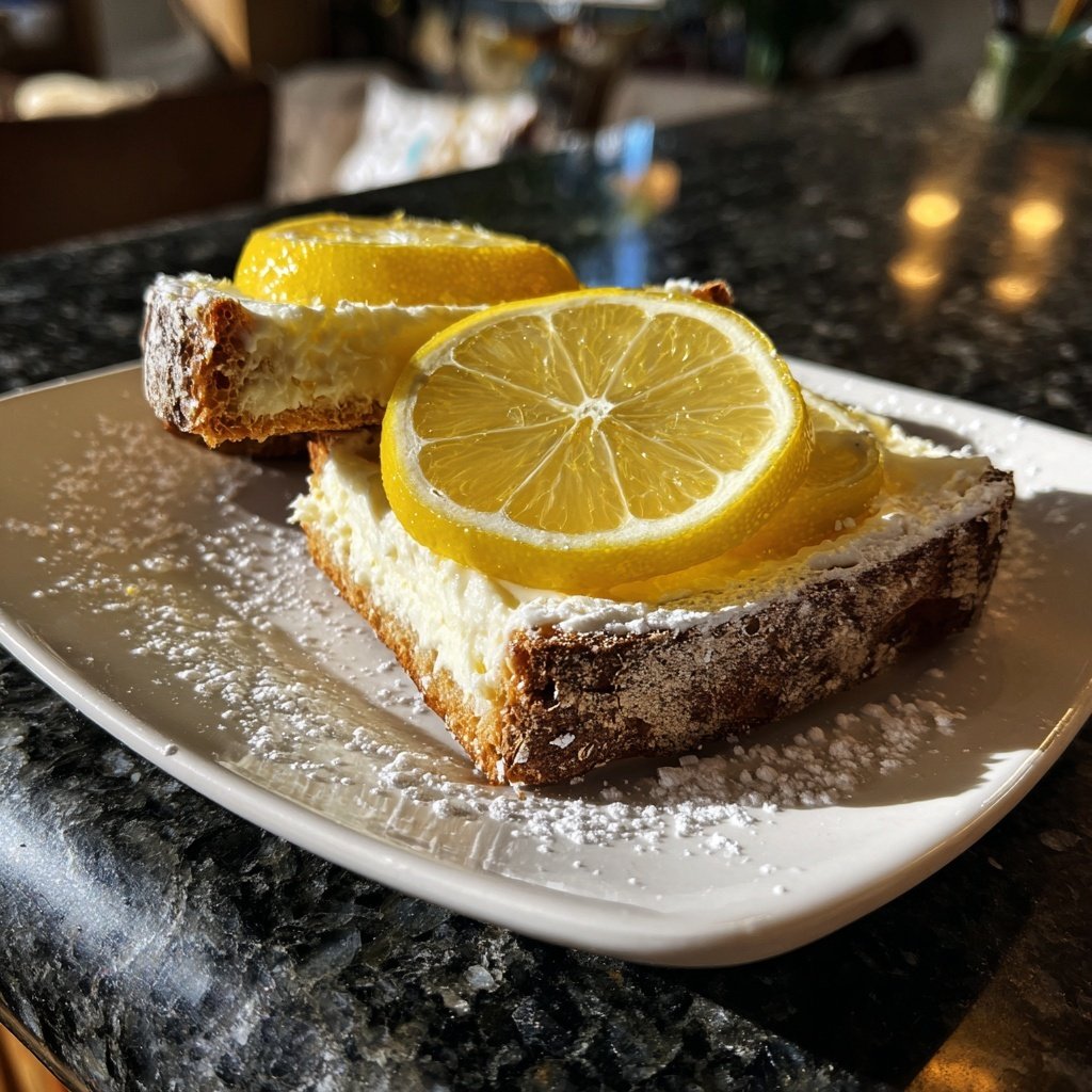 Zitronen-Ricotta-Frühstücks-Toast