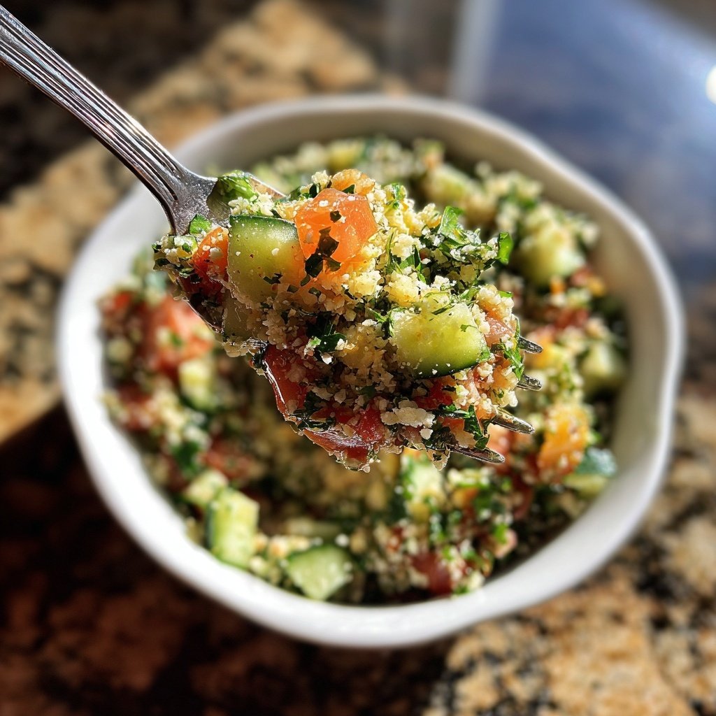 Mediterraner Blumenkohl Tabbouleh