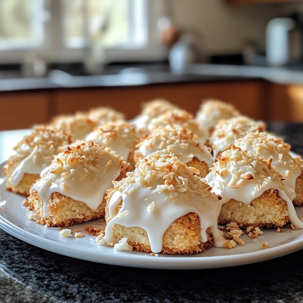 Kokosmakronen Spitzen