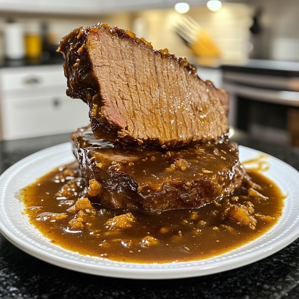 Deftiger Hausmannskost-Rinderbraten mit Rotkohl