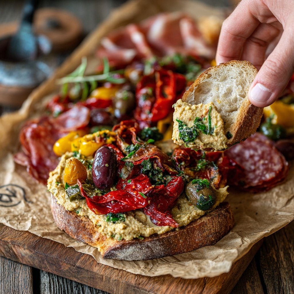 Mediterrane Antipasti Platte