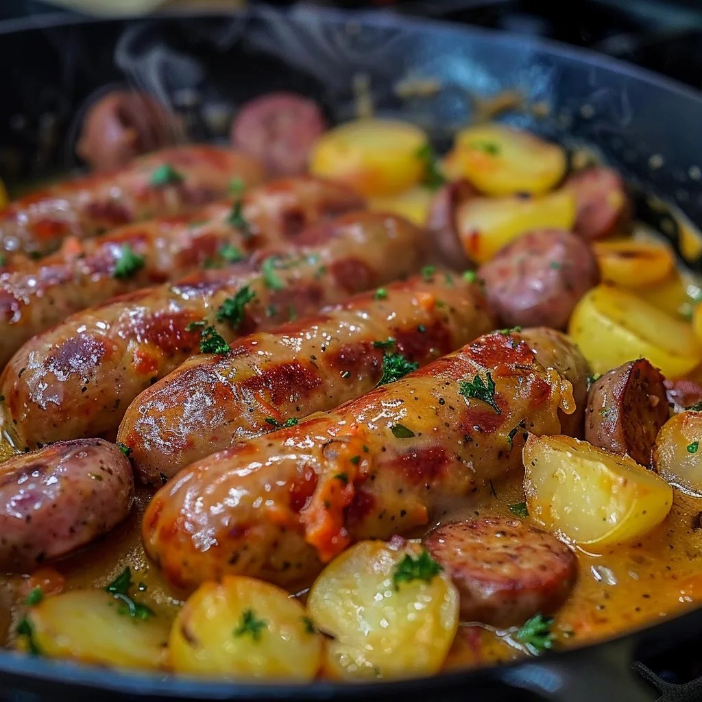 Würziger Kartoffel-Wurst-Eintopf