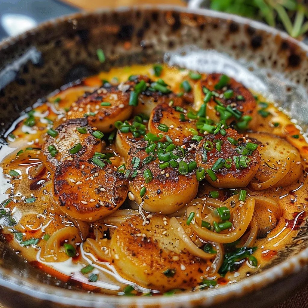 Köstliche cremige Knoblauch