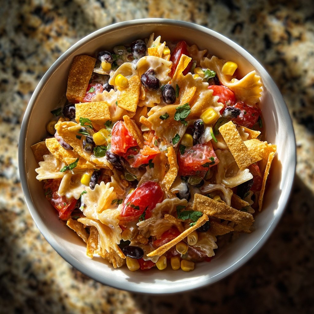 Komfortabler Taco-Pasta-Salat für die Familie