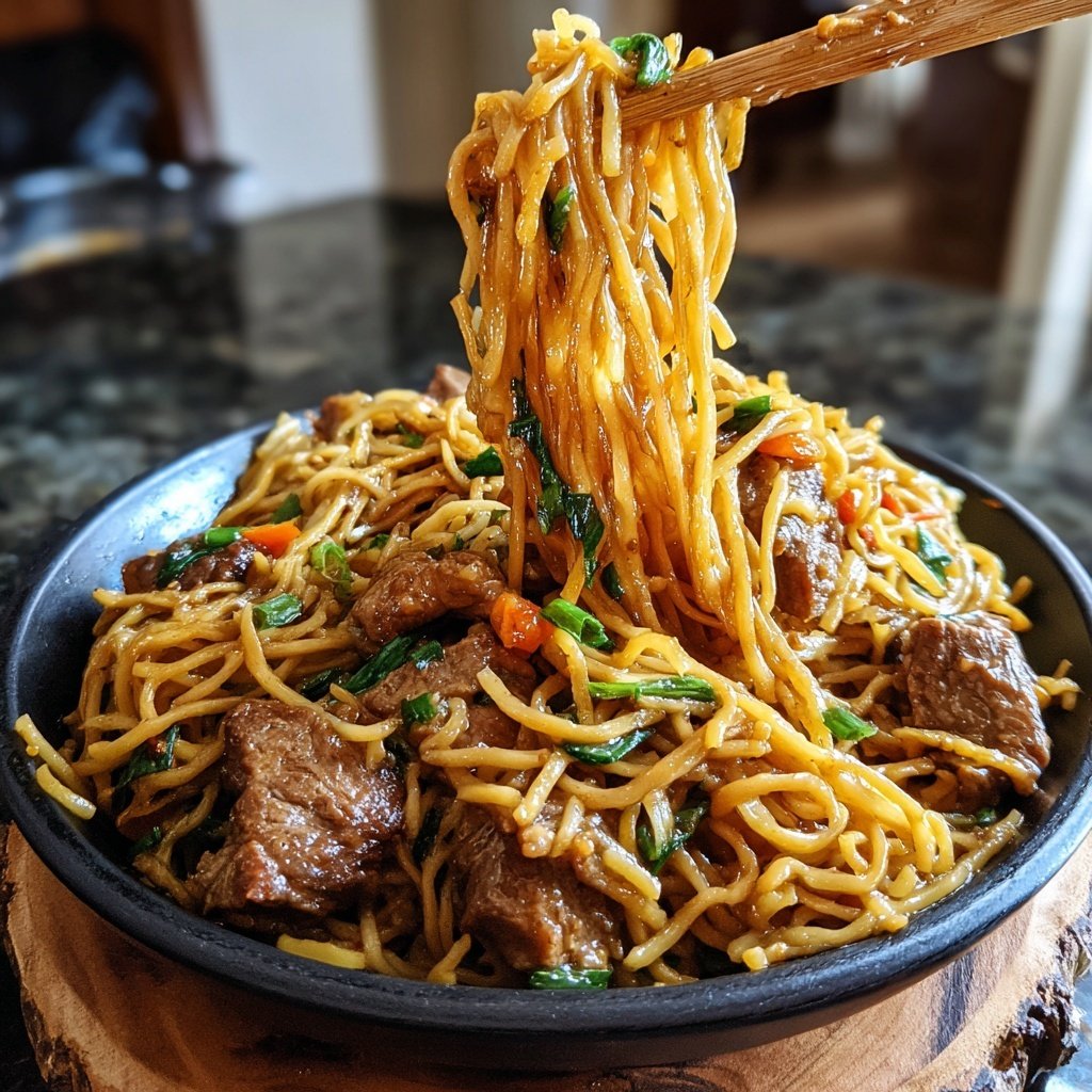Instant Pot Schweinefleisch Lo Mein Umami