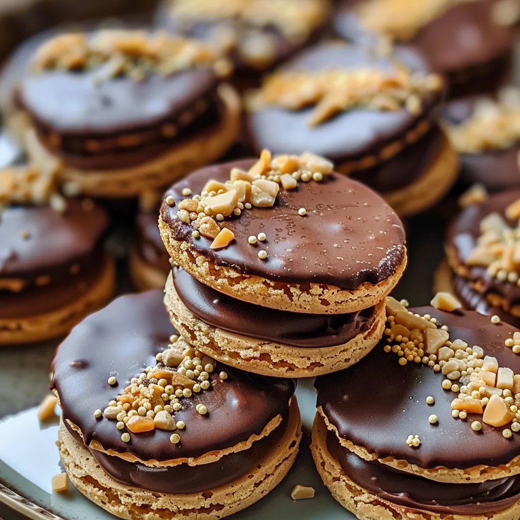 Gefüllte Nougat-Plätzchen