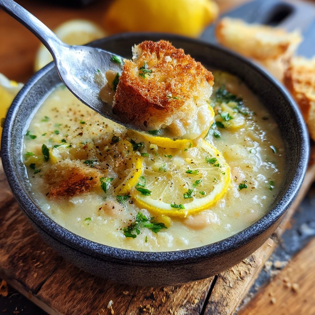 Zitronen-Knoblauch-Weißbohnen-Eintopf