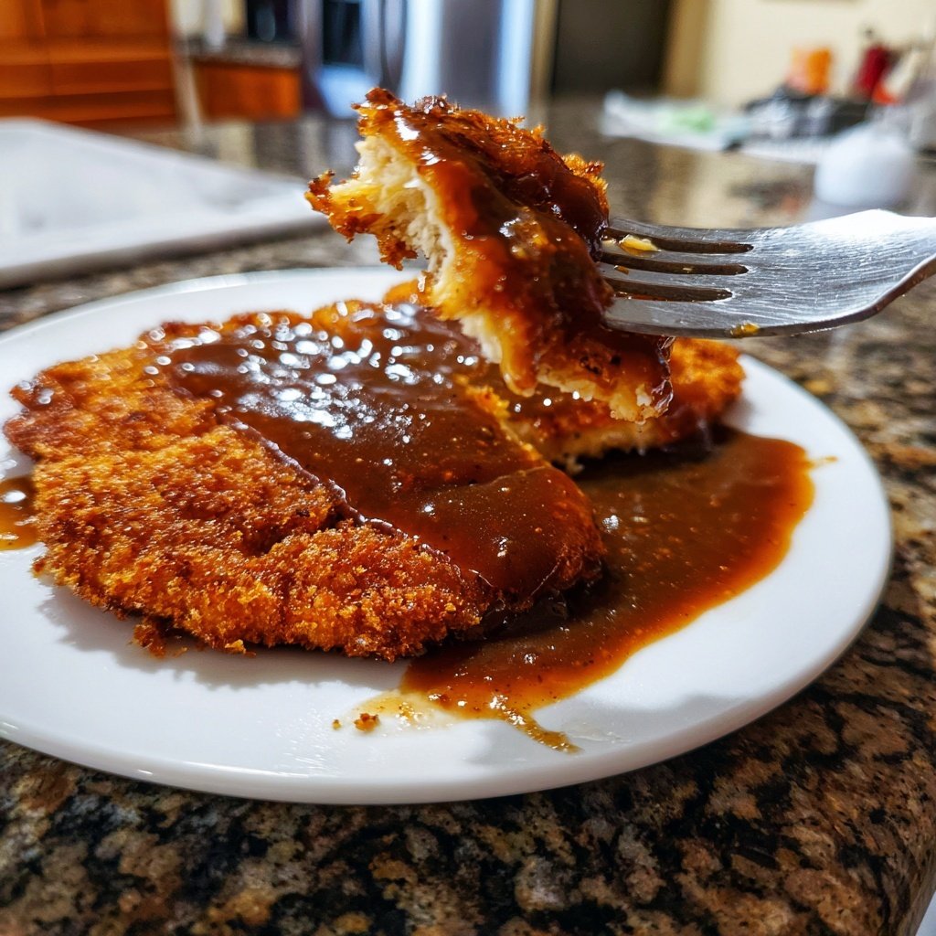 Schweineschnitzel mit Dijonsoße