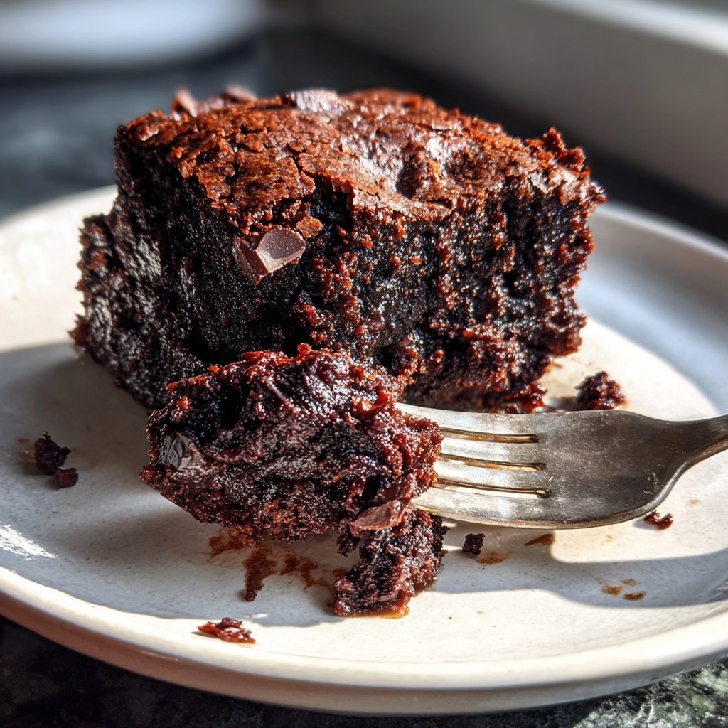 Zucchini Fudgy Brownie Bisse