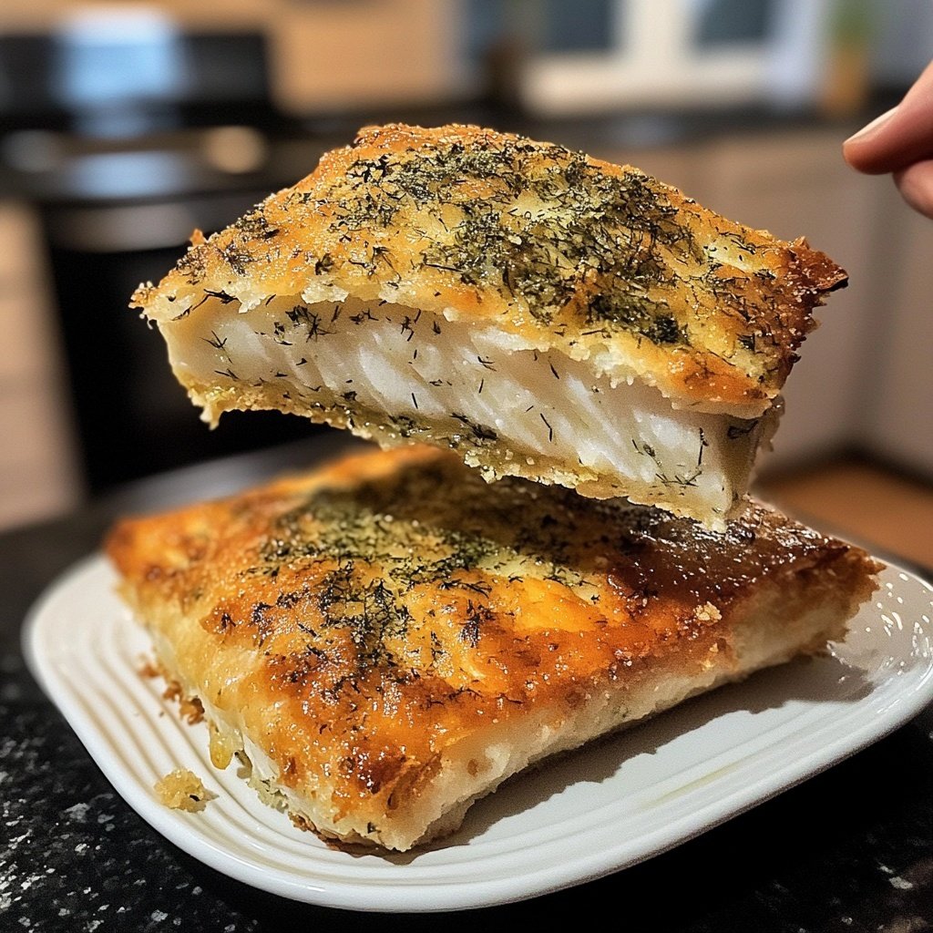 Lachsfilet mit Senf-Dill-Kruste