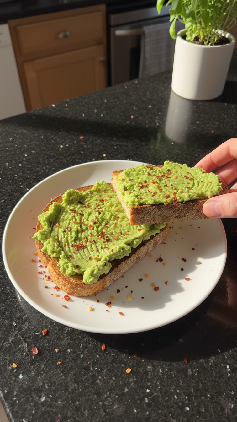 Avocado Toast mit Chiliflocken